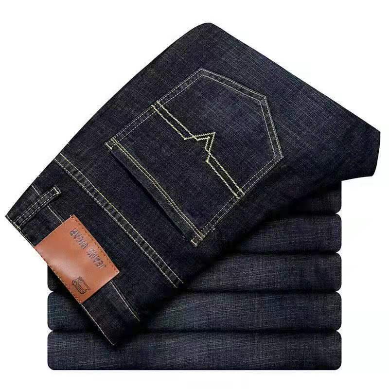 Mens Stretch Straight Leg Denim Pants