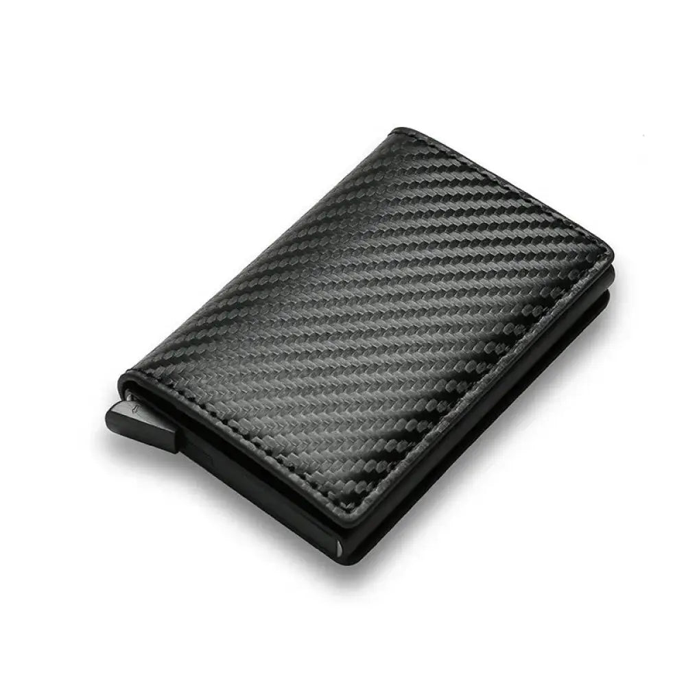Smart Minimalist Rfid Carbon Fiber Card Holder Wallet