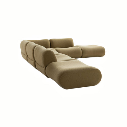 Modular Compressed Fabric Sofa