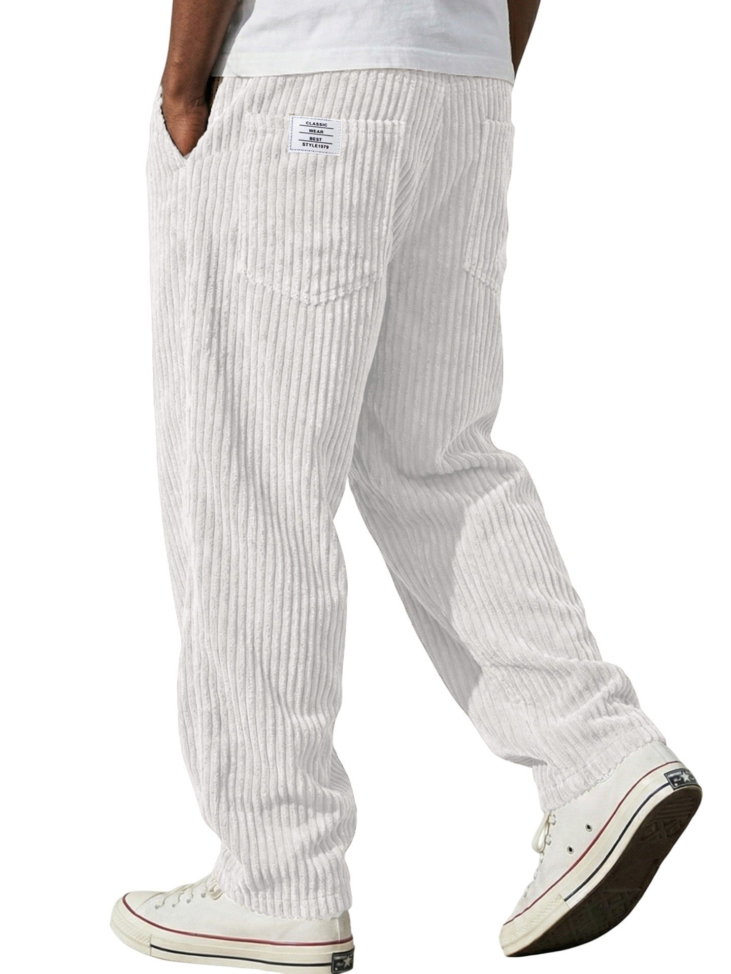 Mens Straight Leg Casual Pants