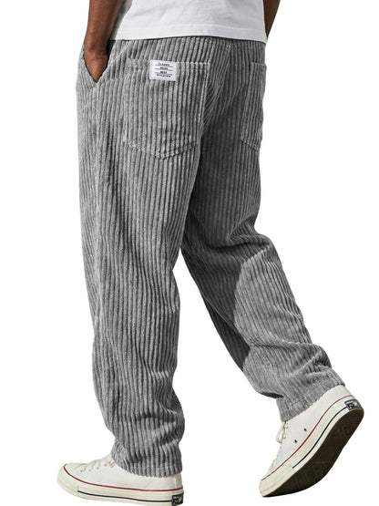 Mens Straight Leg Casual Pants