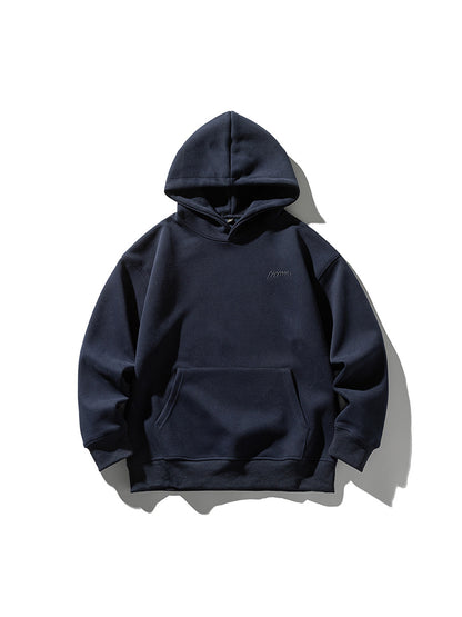 Heavyweight Cotton Blend Hooded Pullover Sweatshirt