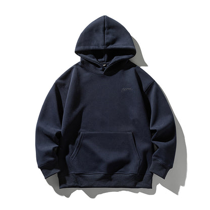 Heavyweight Cotton Blend Hooded Pullover Sweatshirt