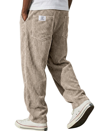 Mens Straight Leg Casual Pants
