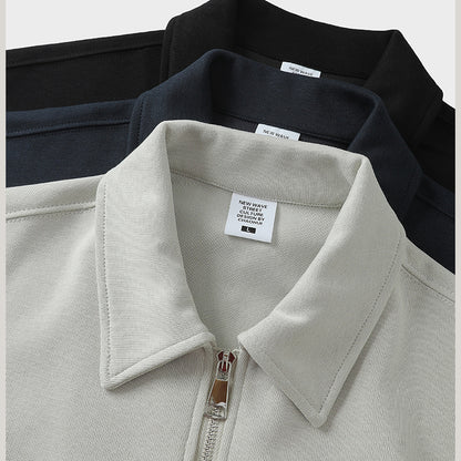 Mens Cotton Zippered Cardigan Jacket