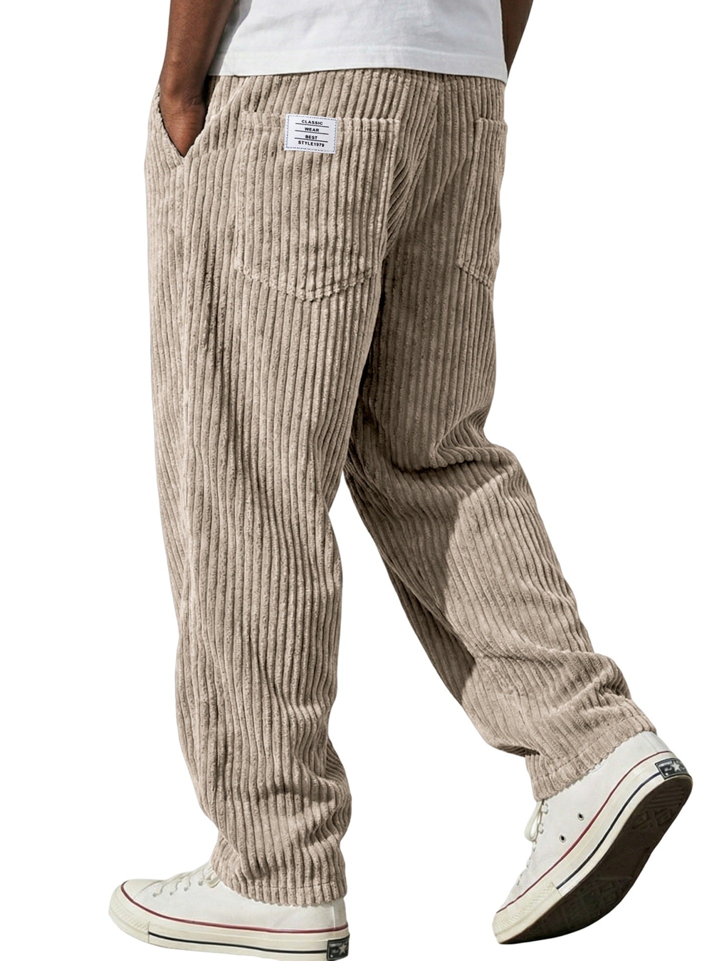 Mens Straight Leg Casual Pants