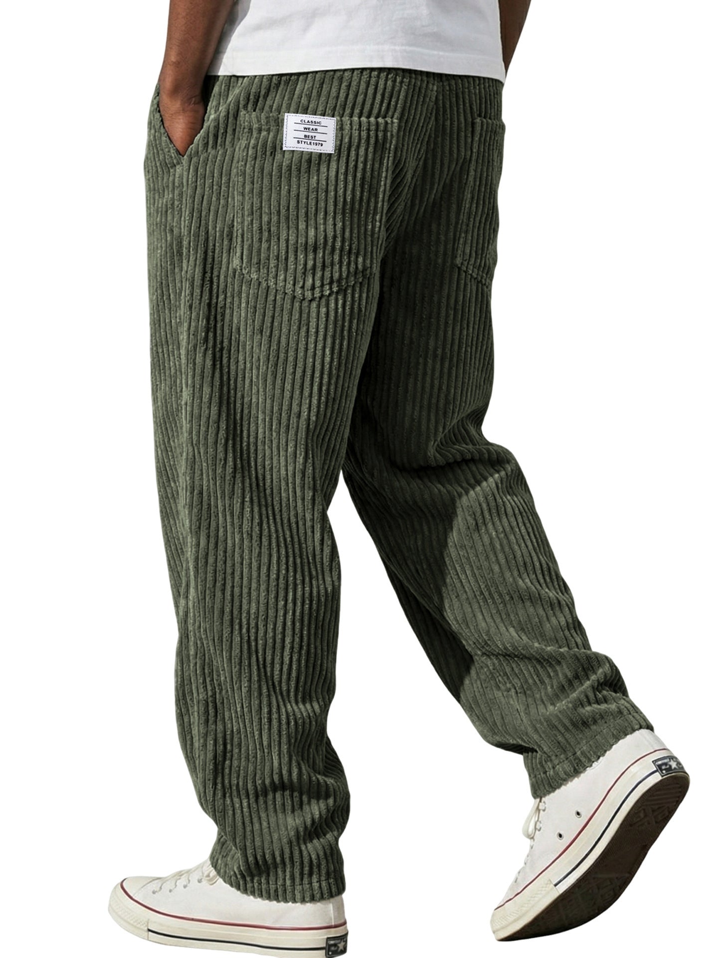 Mens Straight Leg Casual Pants
