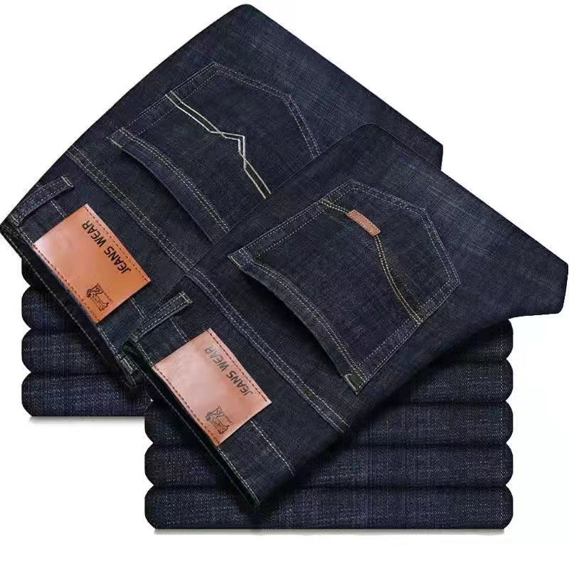 Mens Stretch Straight Leg Denim Pants