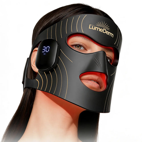 Lumederm GLOW Wireless LED Face Mask-With Red Light Therapy, 2-Year Warranty, Portable and Rechargeable for LED Facial Mask Skincare at Home and Travel, the Ultimate Gift Choice for This Season,Father'Sdaygifts,Summerhairstyles