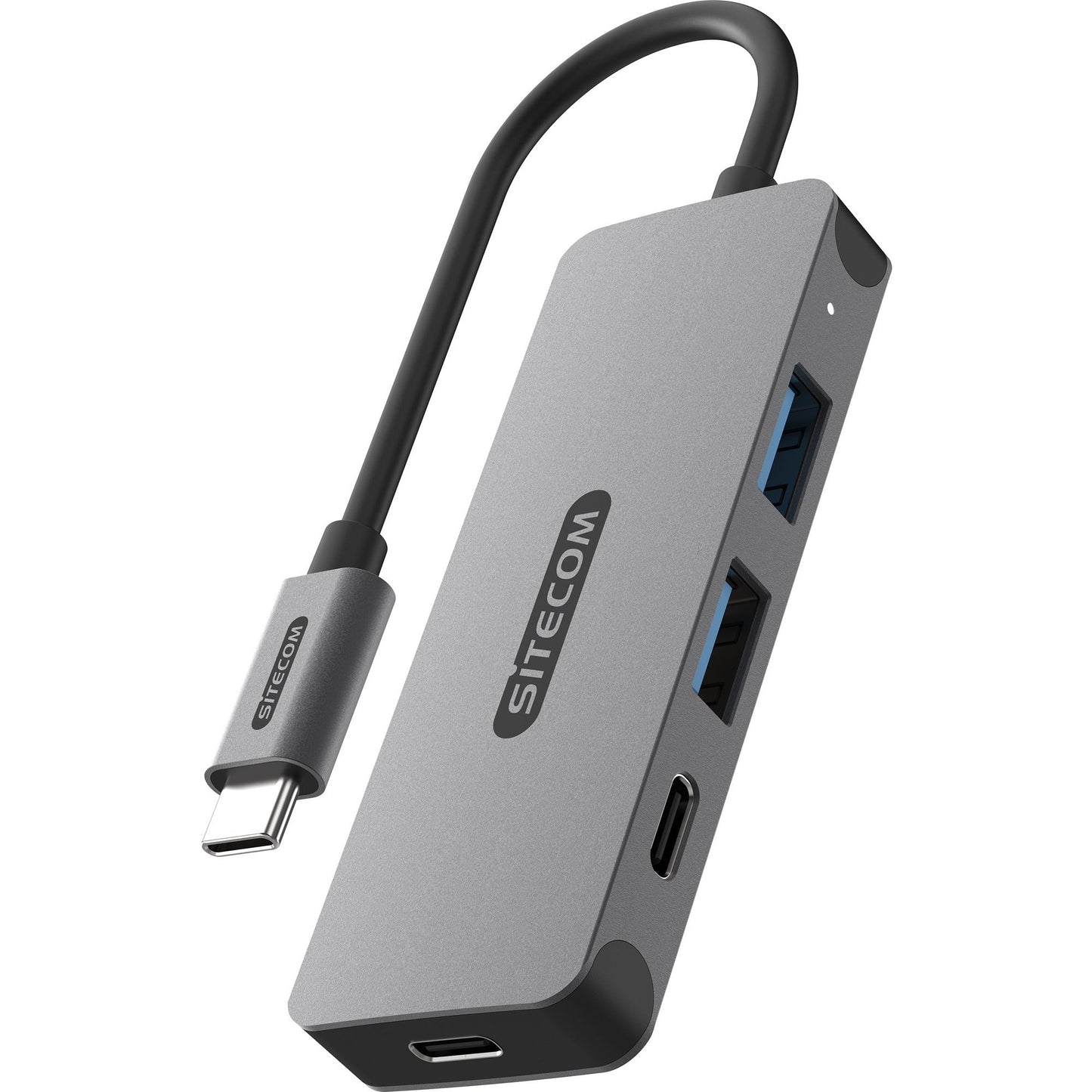 Sitecom USB-C to 2x USB-A + 2x USB-C USB Hub (Grey)