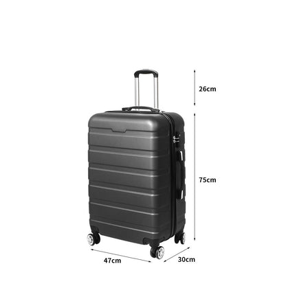 NNEIDS Slimbridge 28"Luggage Case Suitcase Grey 28 inch