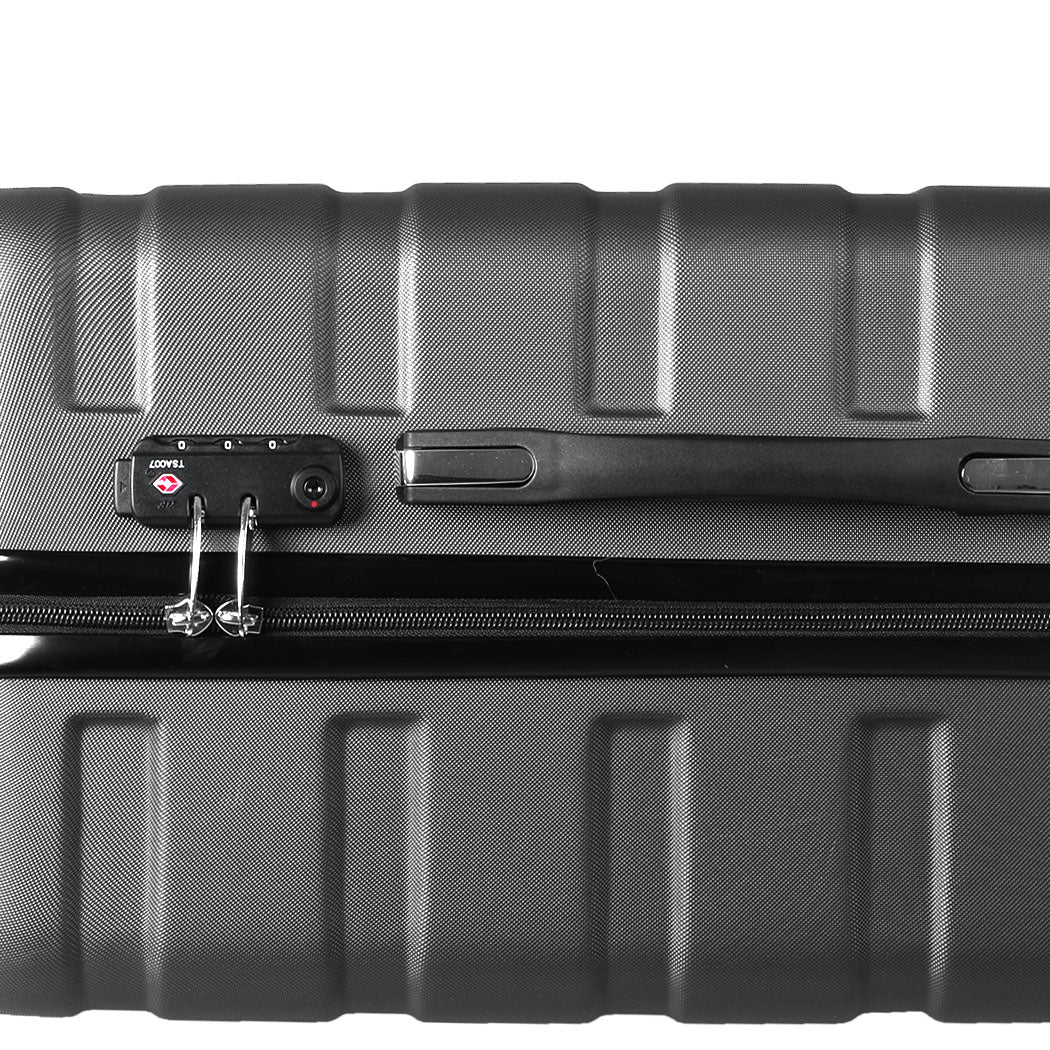 NNEIDS Slimbridge 3PC Luggage sets Suitcase Black
