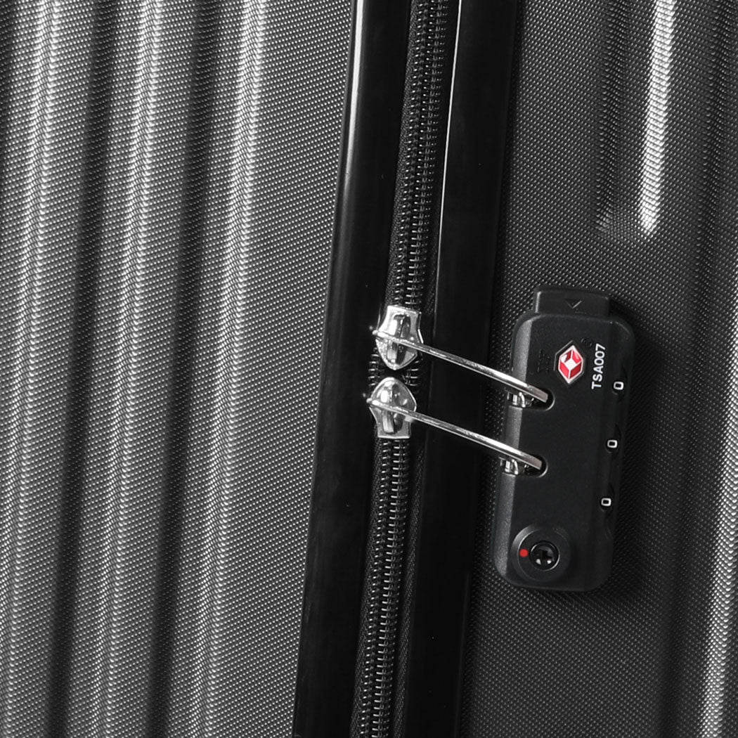 Slimbridge 24" Inch Luggage Suitcase Black 24 inch