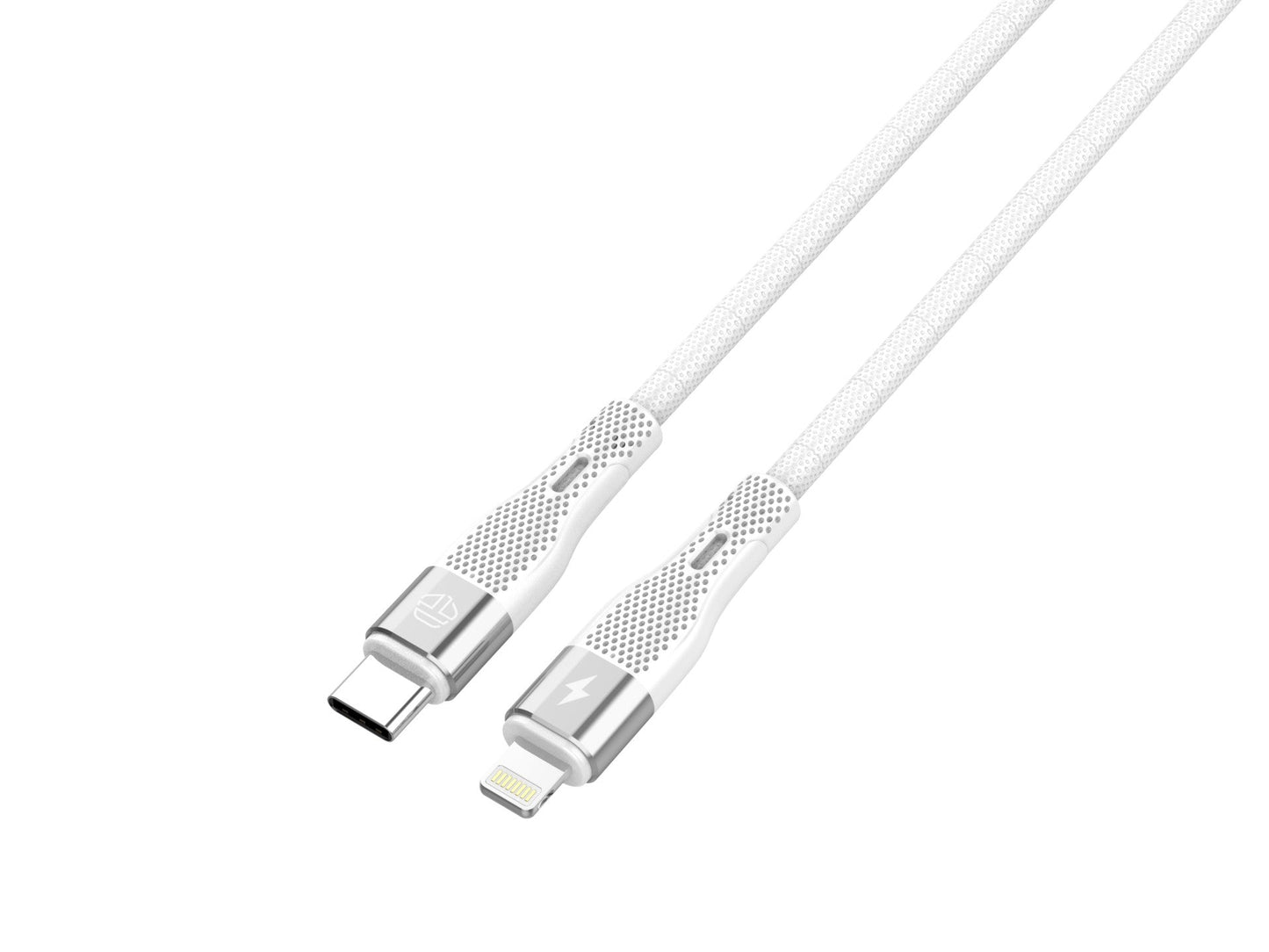 Techancy Cabo De Carregamento Rápido Pd Usb C Para Lightning Branco TB1779, Carregamento Rápido De 30 W, Comprimento 1 M