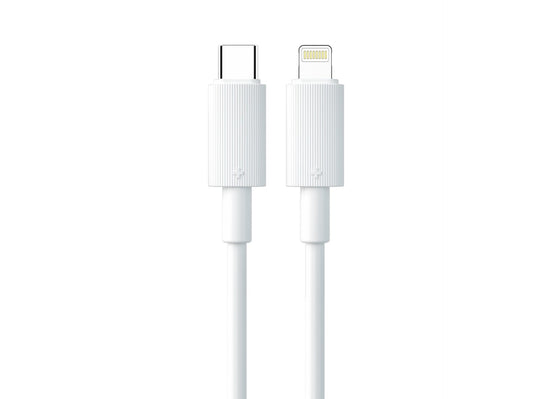 Techancy Cabo Pd De Carregamento Rápido 1m Branco TB1769,Tipo-C Para Ip, Carregamento Rápido De 30w Compatível Com Iphone/Ipad