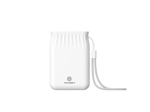 Techancy 6500mah Power Bank Branco TF2772，Carregamento De Telemóvel/Tablet Compatível Com 2A, Fonte De Alimentação Portátil-0