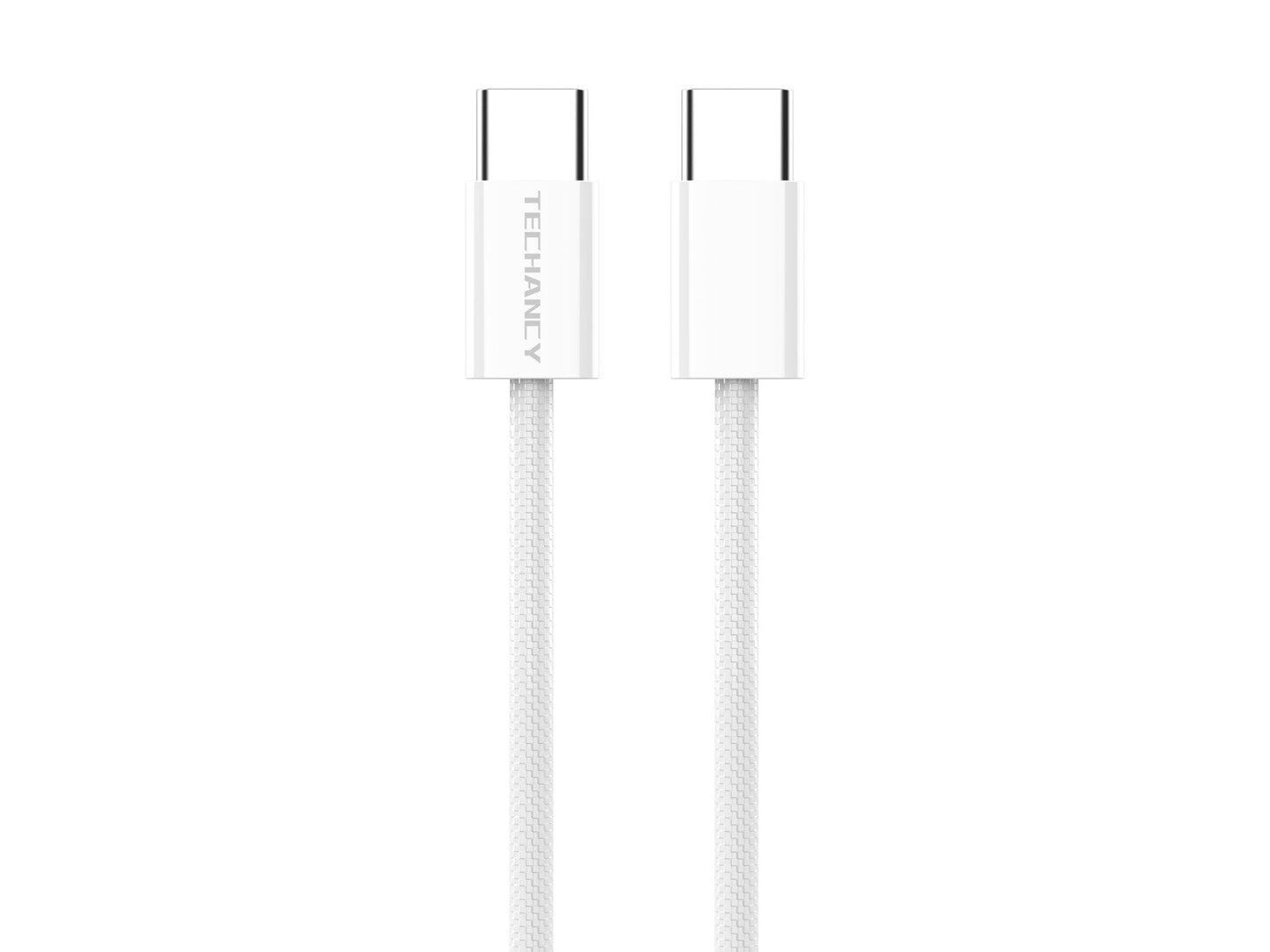 Techancy Cabo De Dados De Carregamento Rápido De 60 W Usb C Para Usb C TB1795, 2 M De Comprimento, Cabo Entrançado