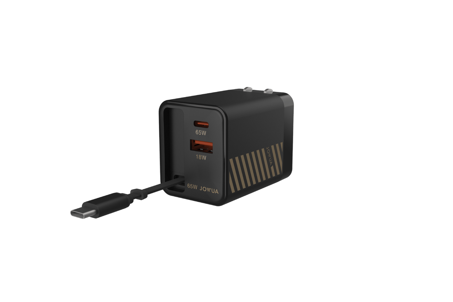 65W GaN Charger with Retractable Cable