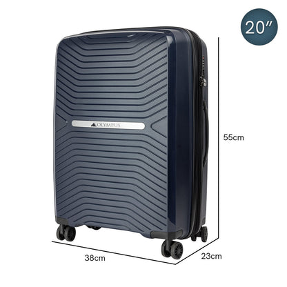 NNEDPE 20in Lightweight Hard Shell Suitcase - Aegean Blue