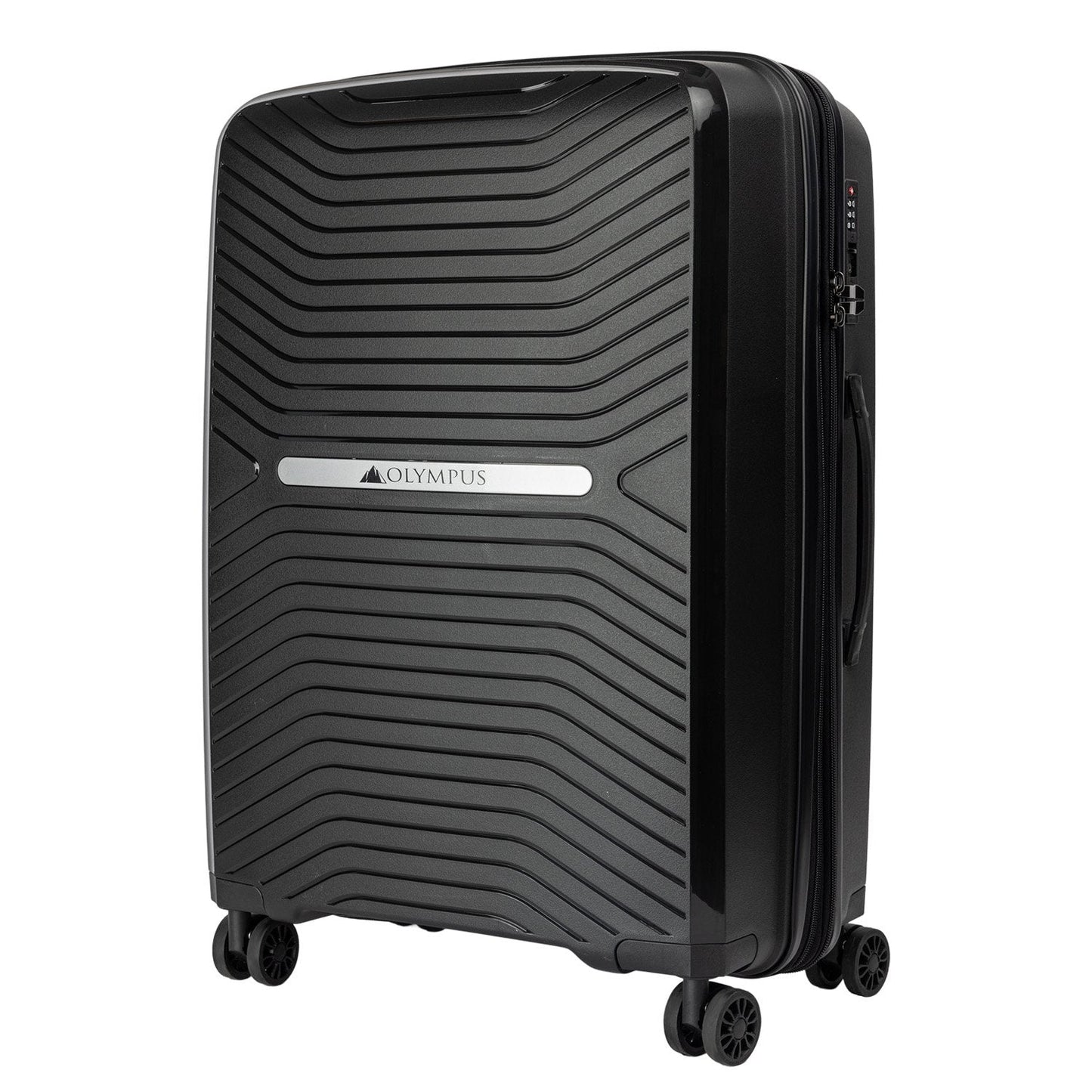 NNEDPE 24in Lightweight Hard Shell Suitcase - Obsidian Black