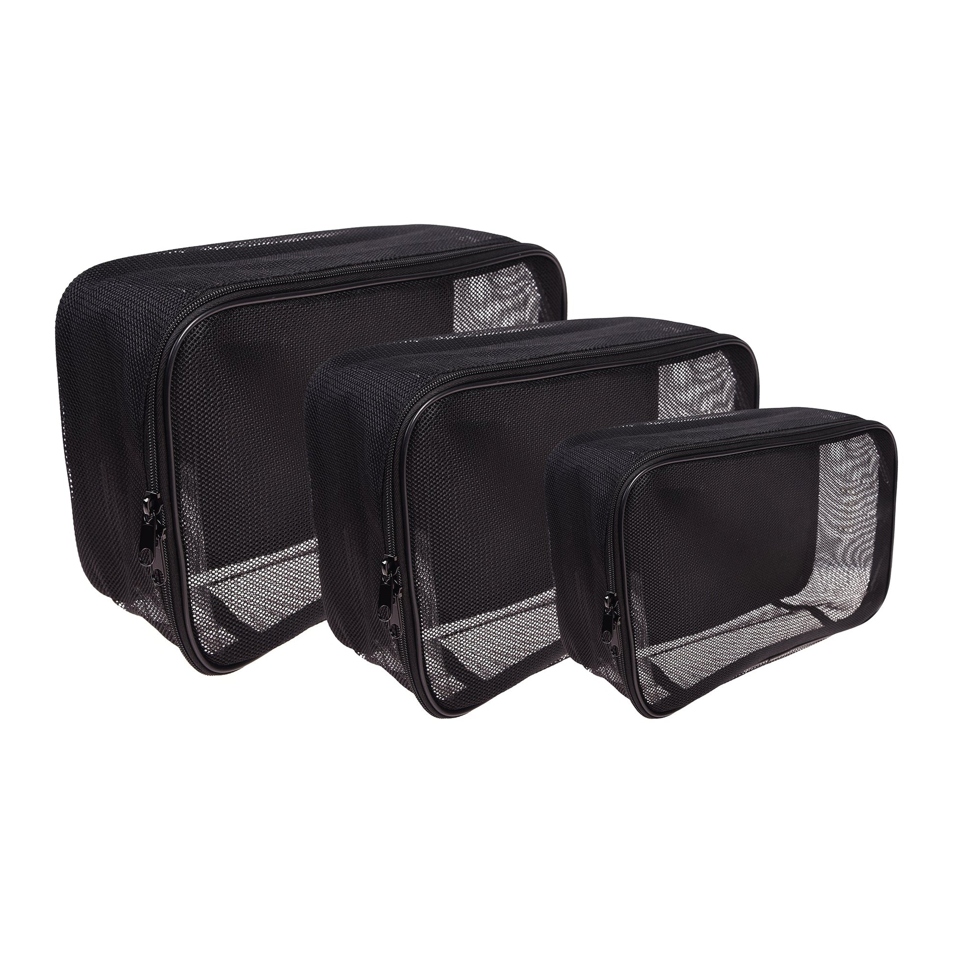 SHANY Mesh Travel Makeup Bag – Portable Make Up Organizer and Cosmetics Bag for Toiletries, Tool Storage, and Carry-On Use - SHOP  - MESH BAGS - ITEM# SH-CL005-PARENT
